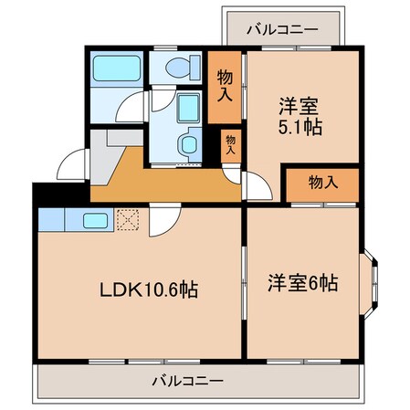 掛川駅 車移動24分  14.7km 2階の物件間取画像